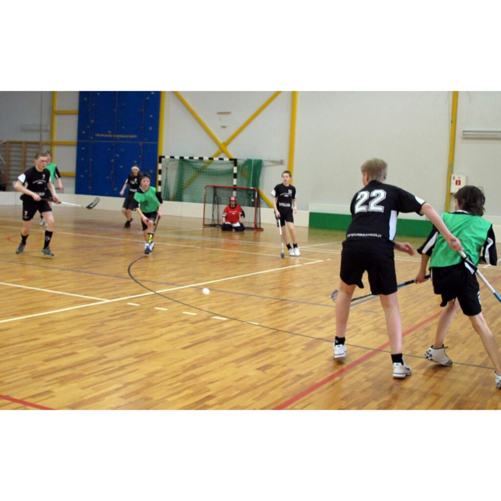Latvijas čempionāts florbolā 2. līgas U-14 zēniem Valkā. Sezona beigusies, valcēniešiem - 3. vieta.
Autors: Aldis Dubļāns