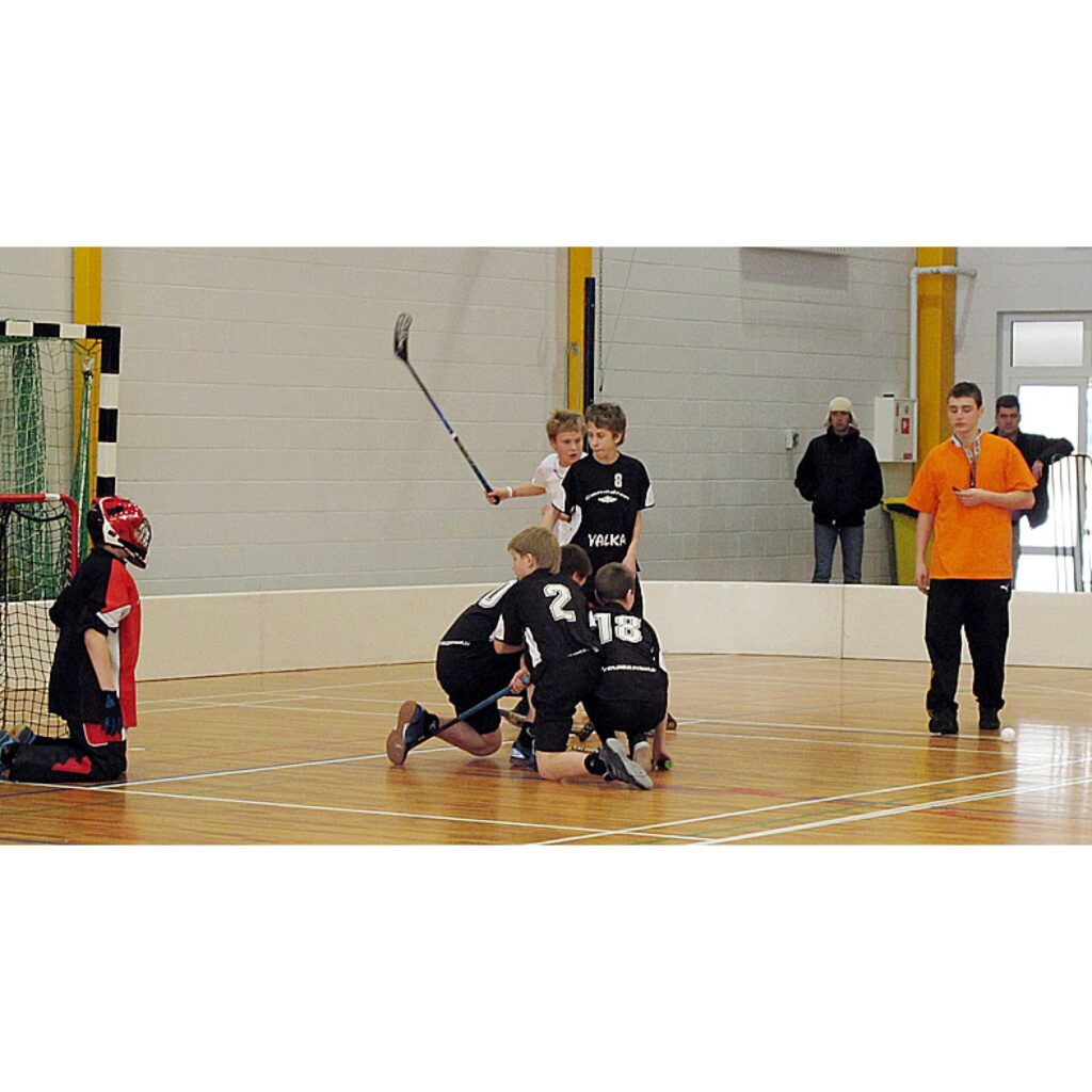 Latvijas čempionāts florbolā 2. līgas U-14 zēniem Valkā. Sezona beigusies, valcēniešiem - 3. vieta.
Autors: Aldis Dubļāns