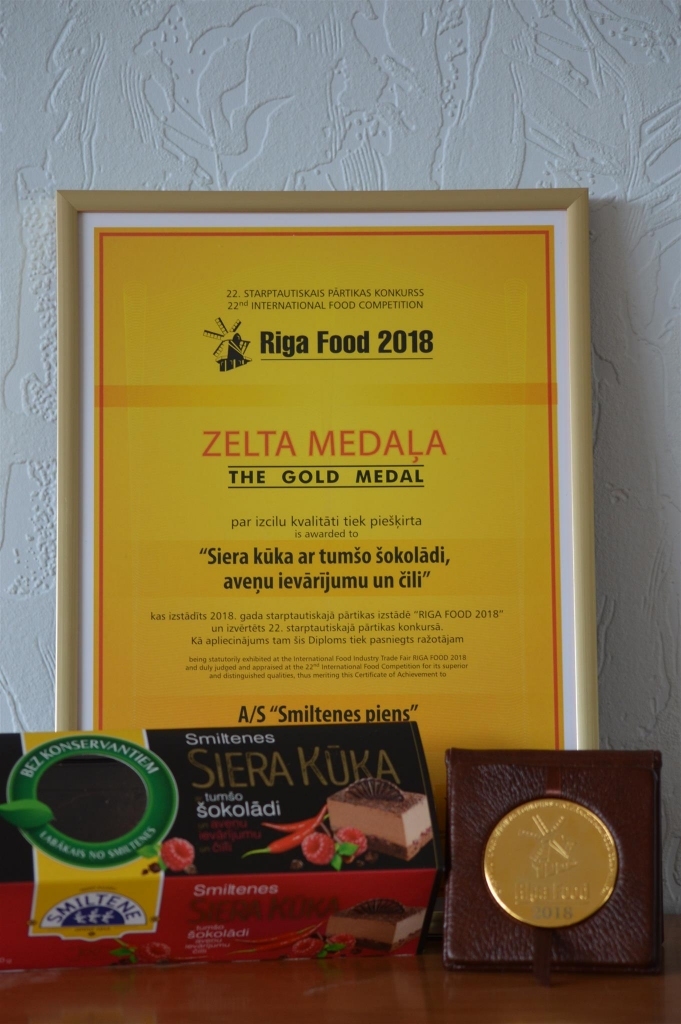“Zelta kūka”, - AS “Smiltenes piens” jaunais produkts uzvarējis izstādes “Riga Food” konkursā.
Autors: Sandra Pētersone
