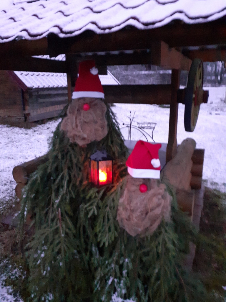 Rūķu pirmie sniegi.
Lai Ziemassvētku prieks visiem ienāk mājās un sirdīs!
Autors: Gaida Piele