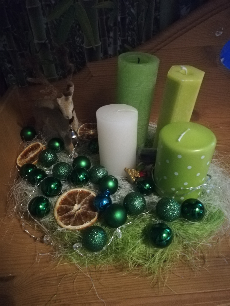 Ingas Sīles atsūtītā adventes kompozīcija.
Autors: Inga Sīle