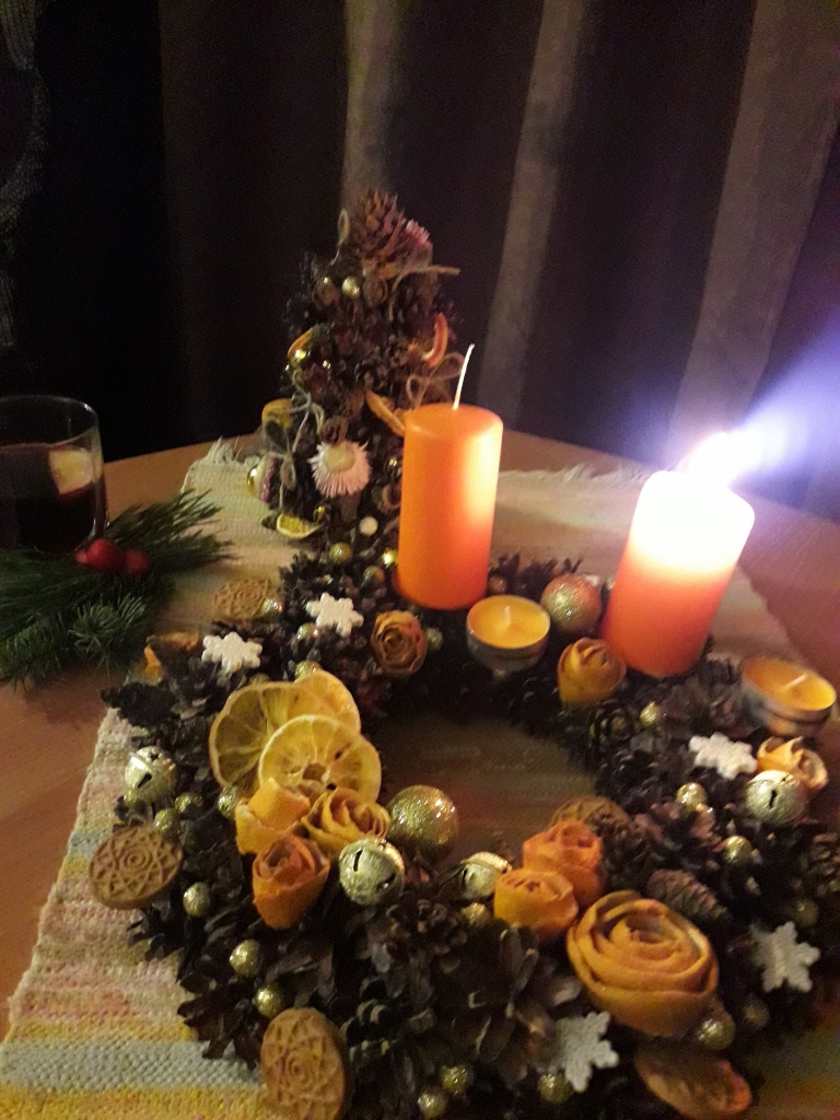 Judītes Bērziņas adventes vainags.
Autors: Judīte Bērziņa