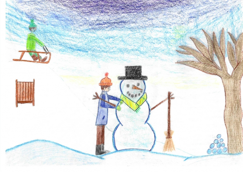 Paula Siliņa (10 gadi) ziemas prieki