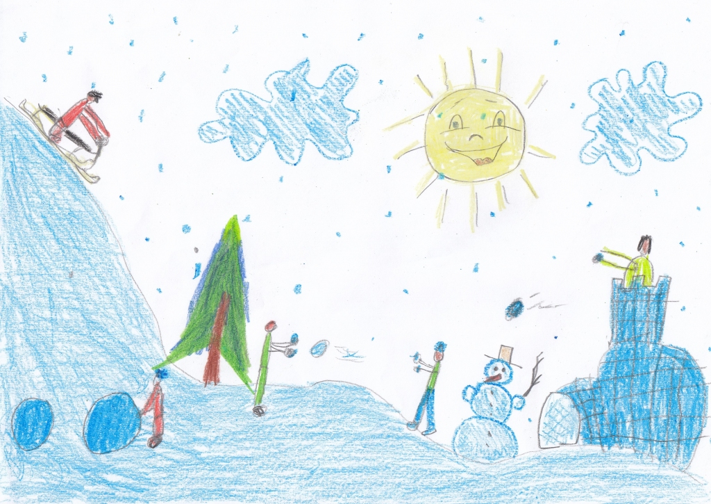 Tomasa Vilņa - Kubuliņa (9 gadi) ziemas prieki