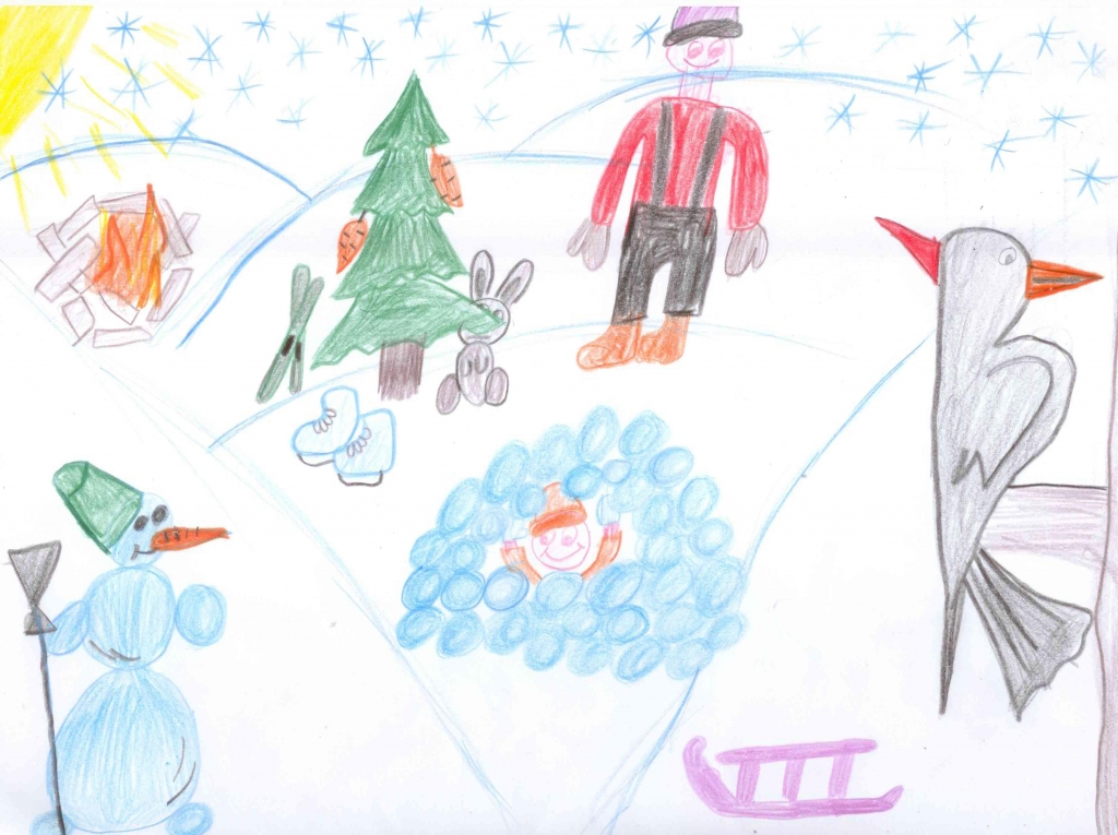 Reiņa Timofejeva (9 gadi) ziemas prieki