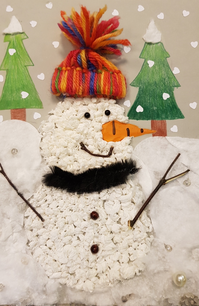 Sindijas Šalderes (9 gadi) ziemas prieku kompozīcija
