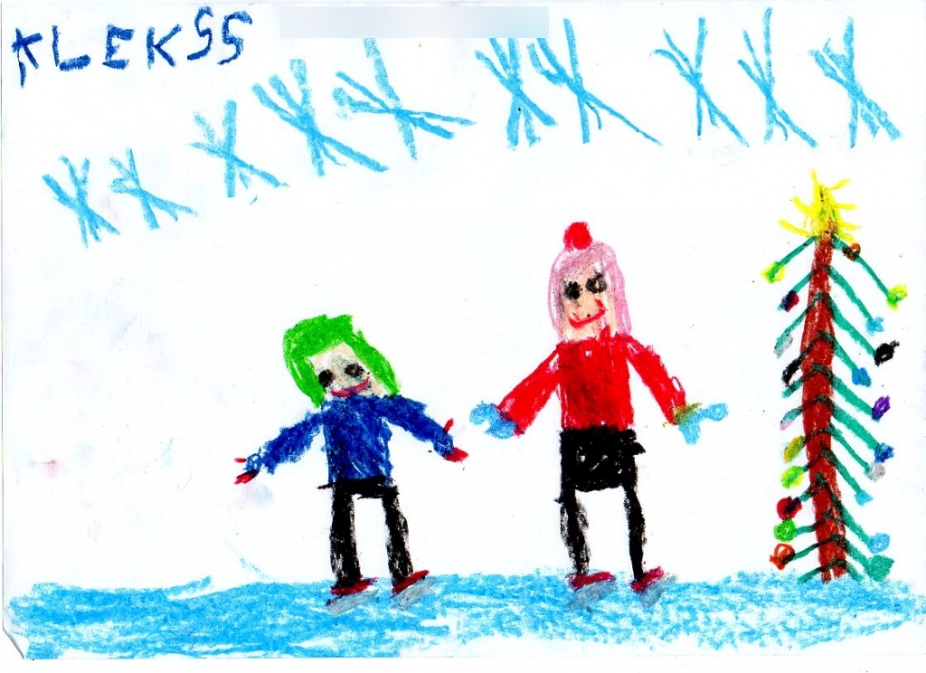 Aleksa Mitčenko (5 gadi) ziemas prieks