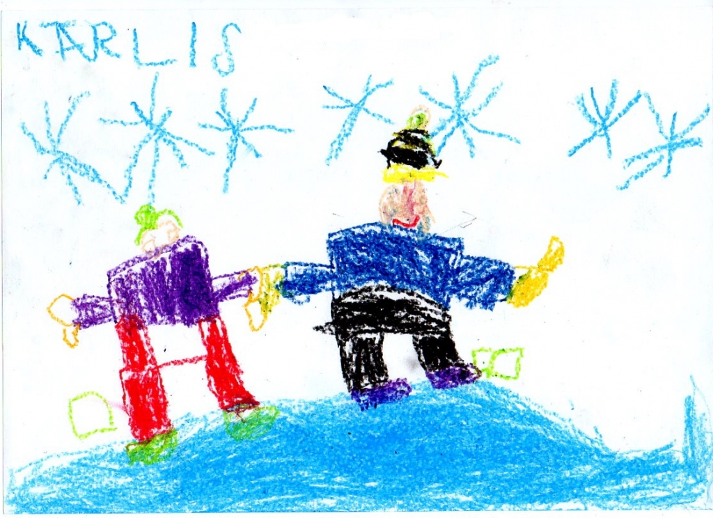 Kārļa Zariņa (5 gadi) ziemas prieks