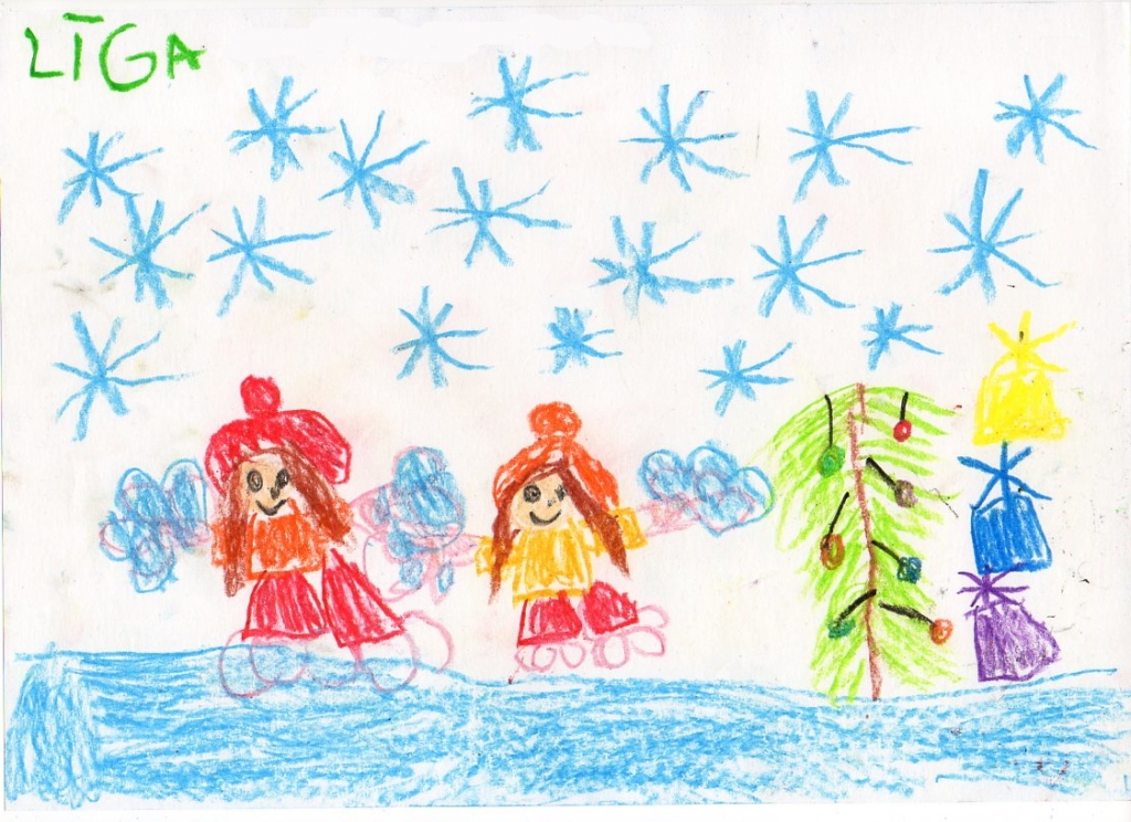 Līgas Kristas Kļaviņas (5 gadi) ziemas prieki