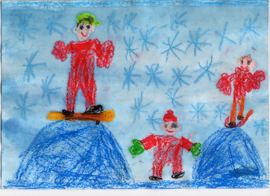 Arta Mika Ozoliņa (6 gadi) ziemas prieki