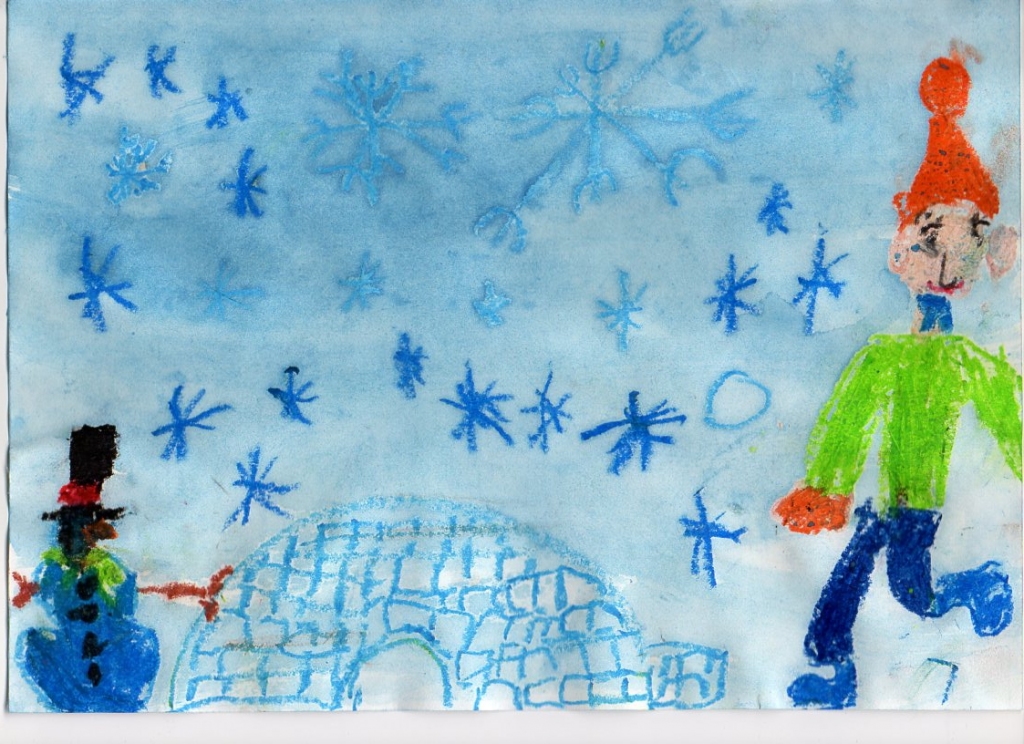 Aleksandra Liepiņa (6 gadi) ziemas prieks