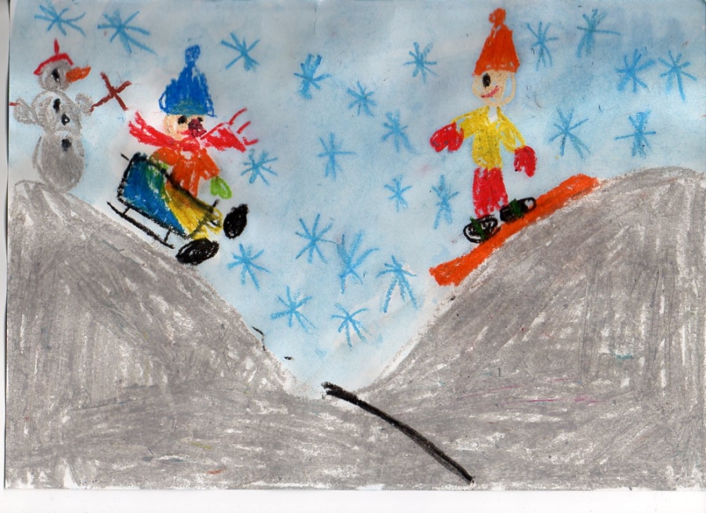 Anete Medne (6 gadi) ziemas prieki