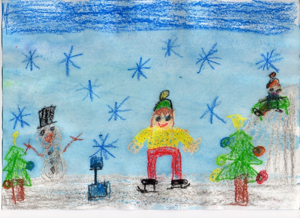 Edvarda Jāņa Bašķa (6 gadi) ziemas prieki