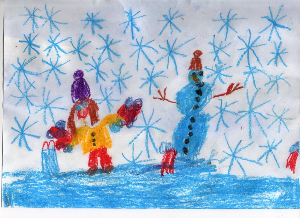 Sofijas Melančukas (6 gadi) ziemas prieki