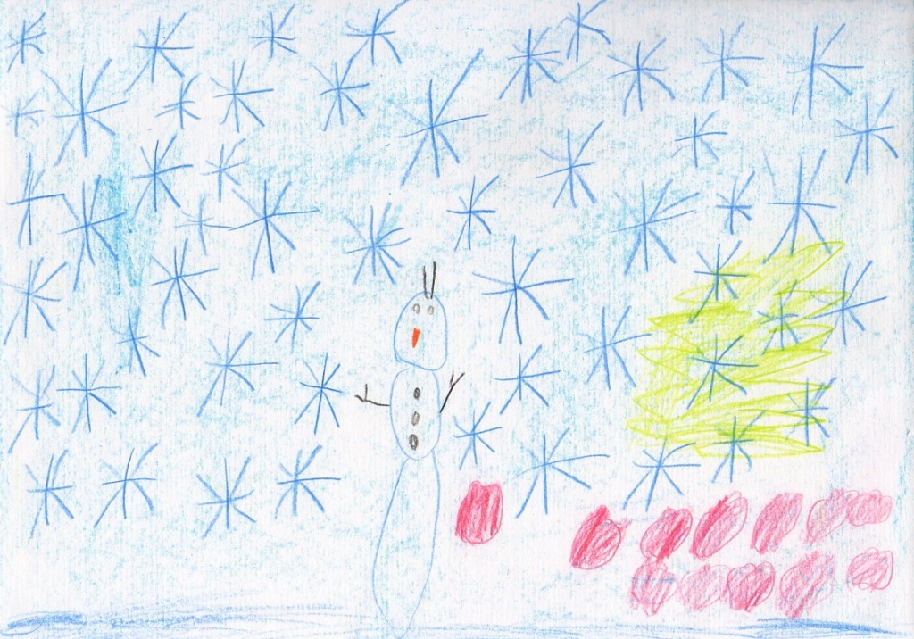 Dārtas Martas Kraukles (4 gadi) ziemas prieks