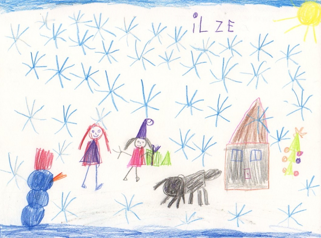 Ilzes Esteres Ivanovskas (5 gadi) ziemas prieki