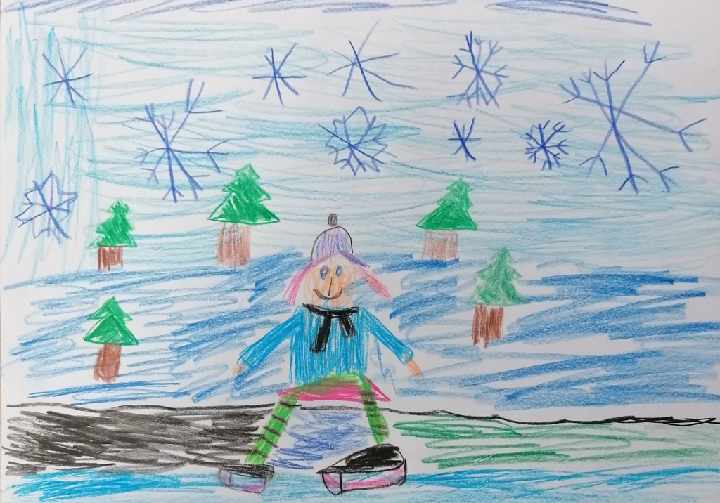 Martas Pidžas (6 gadi) ziemas prieks