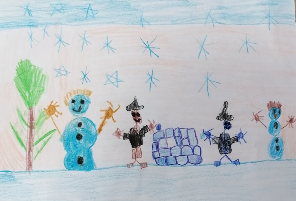 Kārļa Vītiņa (6 gadi) ziemas prieks
