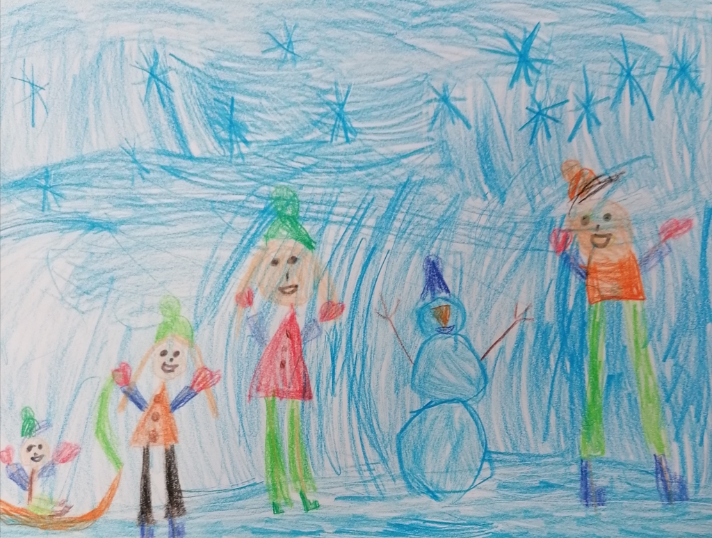 Enijas Zariņas (6 gadi) ziemas prieks