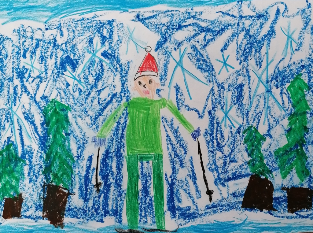 Noras Brūnes (6 gadi) ziemas prieki