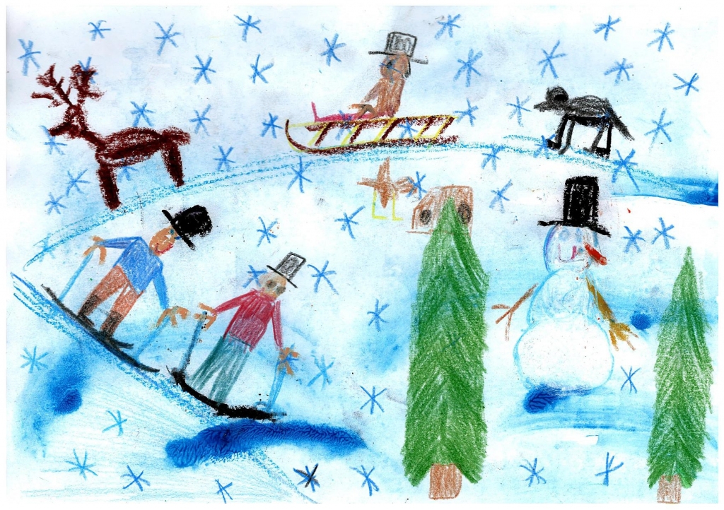 Jēkaba Ozola (6 gadi) ziemas prieki