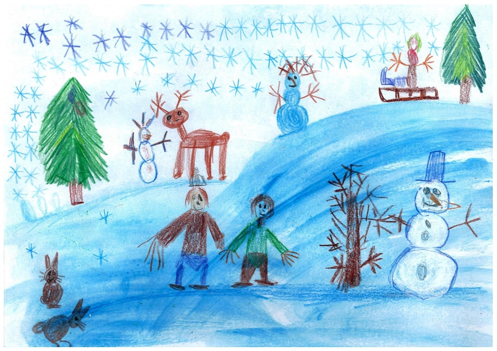 Ralfa Čerņavska (6 gadi) ziemas prieki