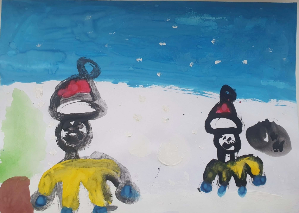 Elzas Melderes (6 gadi) ziemas prieks